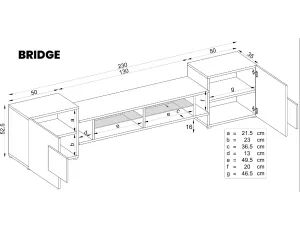 TV-Schrank Merano, Schwarz/Schwarz - image 2