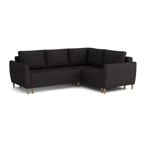 IBIS H1 Ecksofa auf hohen Beinen mit Schlaffunktion und großen Ablagefächern (244 x 188 cm) - 5