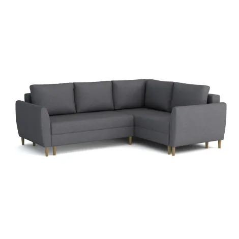 IBIS H1 Ecksofa auf hohen Beinen mit Schlaffunktion und großen Ablagefächern (244 x 188 cm) - 9