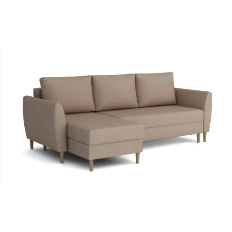 Kleines Ecksofa IBIS Z1 auf hohen Beinen mit Schlaffunktion (240 x 140 cm)