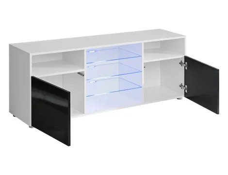 TV-Schrank Urbino, Schwarz/Weiß - 4