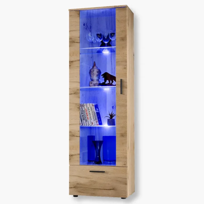 Alessandria Stehendes Display, Wotan/Wotan LED-Beleuchtung Blau – Bild 1