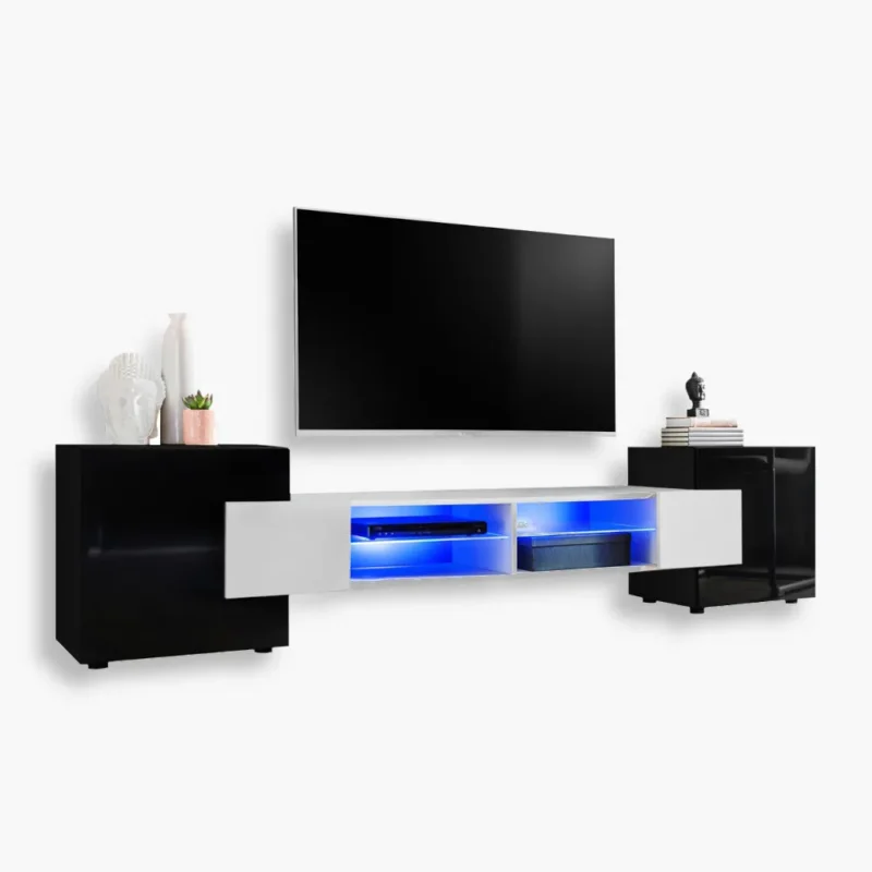 Merano Blu Black White Black