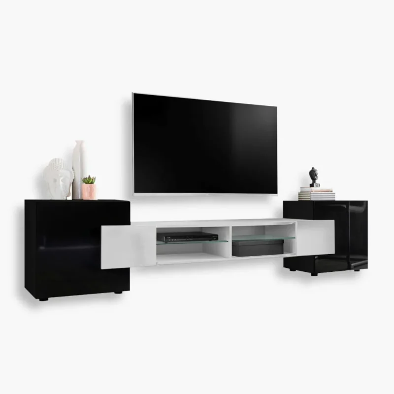Merano noLED Black White Black
