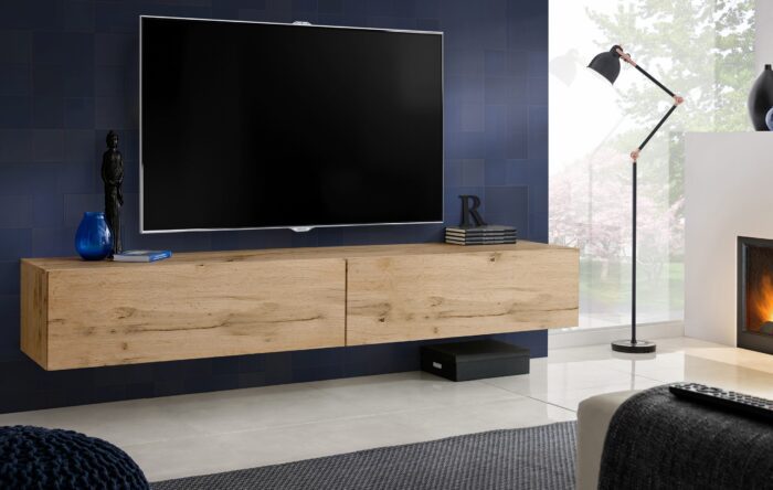 Wall-mounted TV cabinet Loreto, Wotan/Wotan - Image 2