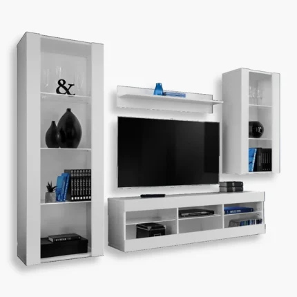 Ensemble de meubles RTV Tivoli Medio, blanc/blanc