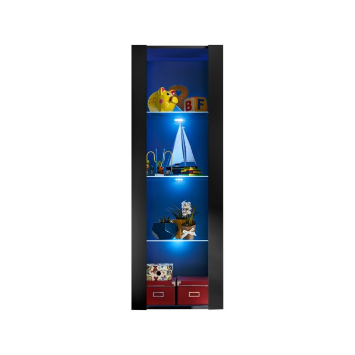 Tivoli Wit LED Blu biale tlo front black black