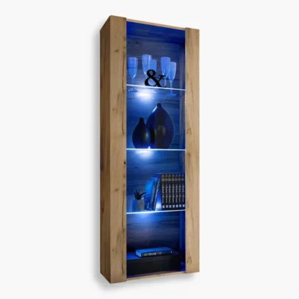 Vitrine Tivoli, Wotan/Wotan LED Beleuchtung Blau