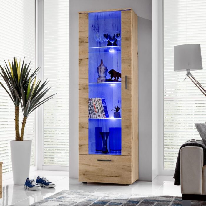 Alessandria Stehendes Display, Wotan/Wotan LED-Beleuchtung Blau – Bild 2