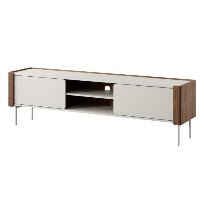 Guelph RTV180 – szafka RTV, czarny mat, złoty dąb, szerokość 180 cm, wysokość 52 cm, głębokość 39 cm - obrazek 2