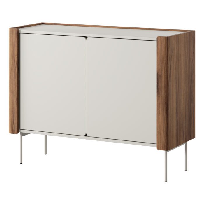 Guelph K105 – komoda dwudrzwiowa, orzech, kaszmir, szerokość 105 cm, wysokość 82 cm, głębokość 39 cm - obrazek 2