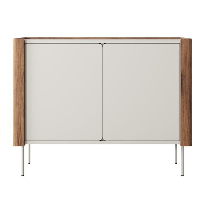 Guelph K105 – komoda dwudrzwiowa, orzech, kaszmir, szerokość 105 cm, wysokość 82 cm, głębokość 39 cm - obrazek 4