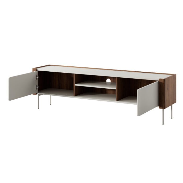 Guelph RTV180 – szafka RTV, czarny mat, złoty dąb, szerokość 180 cm, wysokość 52 cm, głębokość 39 cm - obrazek 5