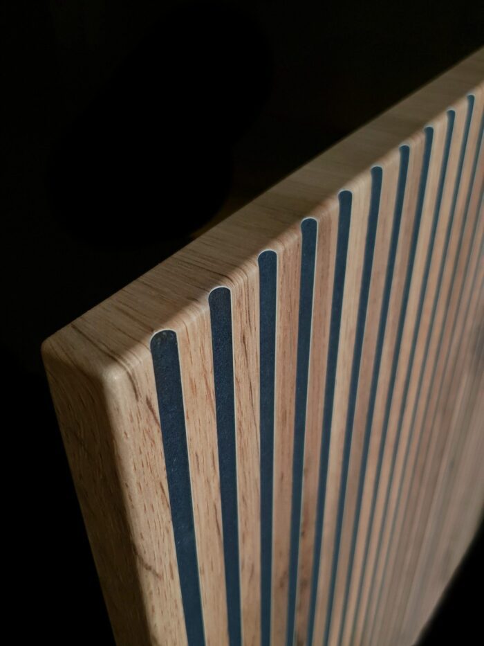 Guelph R105 – Bücherregal, Nussbaum, Kaschmir, Breite 105 cm, Höhe 167 cm, Tiefe 39 cm – Bild 6