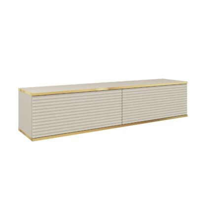 Banff RTV135 MDF – TV cabinet, beige matt, oak artisan, width 135 cm, height 30 cm, depth 32 cm