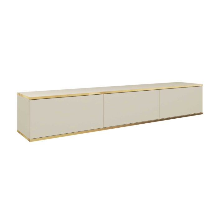 Banff RTV175 – Meuble TV, façade lisse beige, chêne artisanal, largeur 175 cm, hauteur 30 cm, profondeur 32 cm – Image 4