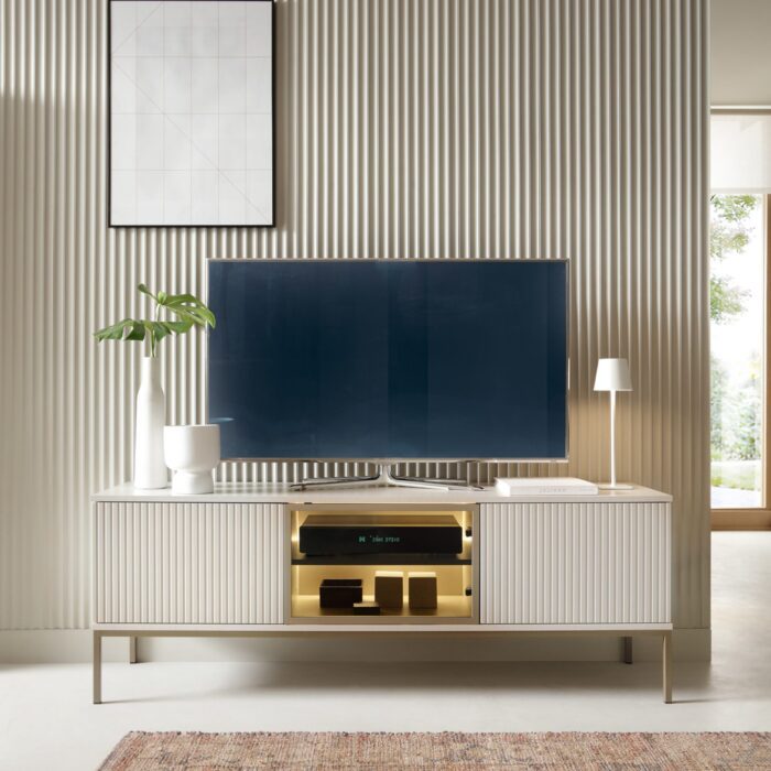 Laval RTV154 – TV-Schrank, Kaschmir, Breite 154 cm, Höhe 56 cm, Tiefe 39 cm – Bild 3