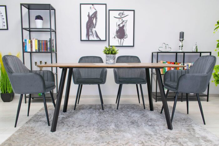 komodee chair MINORI dark gray velvet metal legs easy assembly for living room, dining room, bedroom, load 110 kg - Image 10