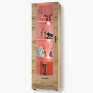 Witryna Stojąca Alessandria, Wotan/Wotan Oświetlenie LED RGB