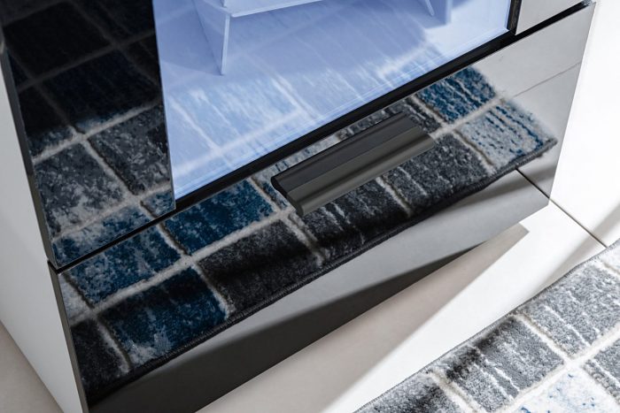 Witryna Stojąca Alessandria, Biały/Czarny - obrazek 10