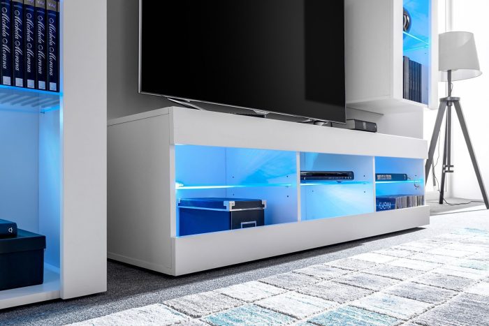 Zestaw Mebli RTV Tivoli Medio, Czarny/Czarny - obrazek 4