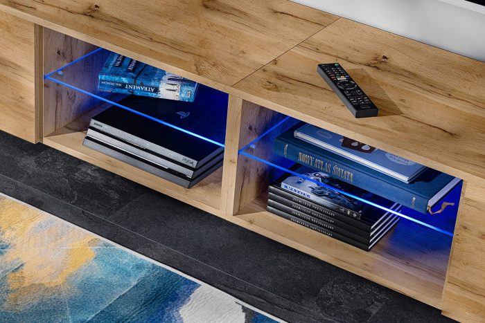 Zestaw Mebli RTV Varallo, Wotan/Wotan Oświetlenie LED RGB - obrazek 10