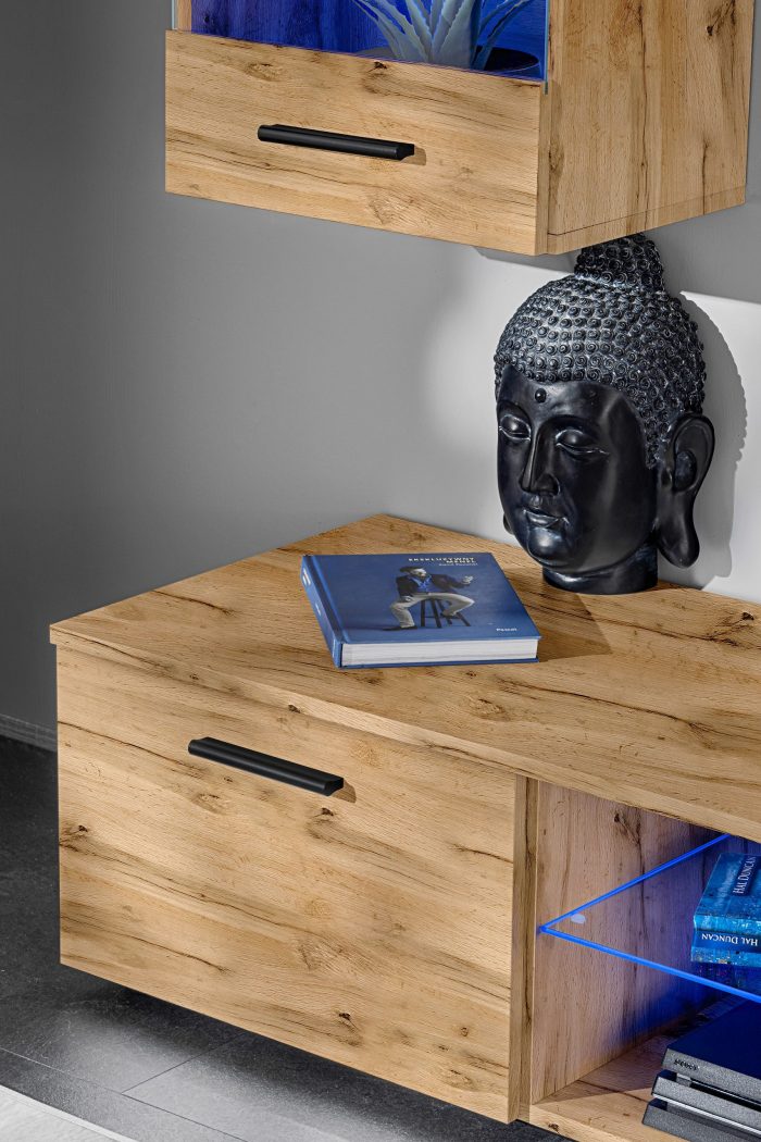 Zestaw Mebli RTV Varallo, Wotan/Wotan Oświetlenie LED RGB - obrazek 9