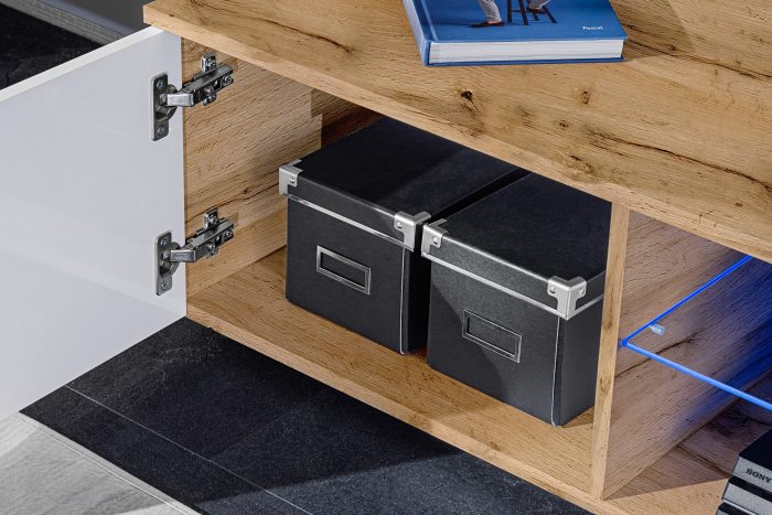 Zestaw Mebli RTV Varallo, Biały/Wotan - obrazek 8