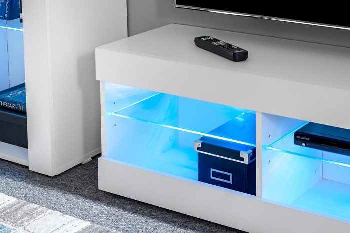 Zestaw Mebli RTV Tivoli Medio, Czarny/Czarny - obrazek 5