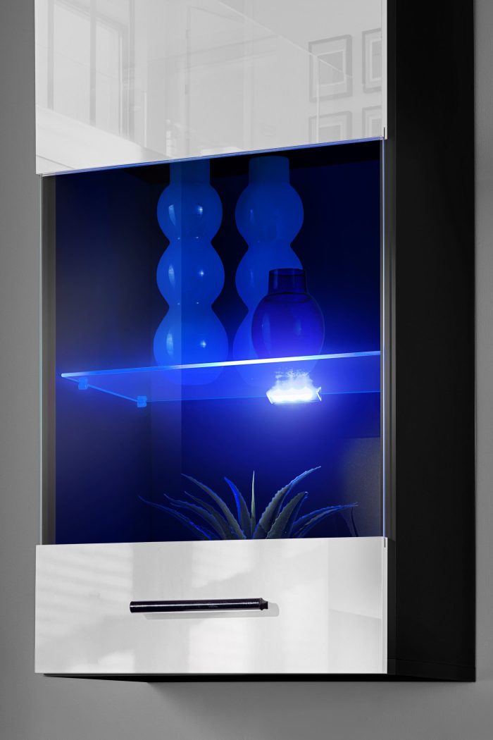 Zestaw Mebli RTV Varallo, Biały/Czarny - obrazek 6