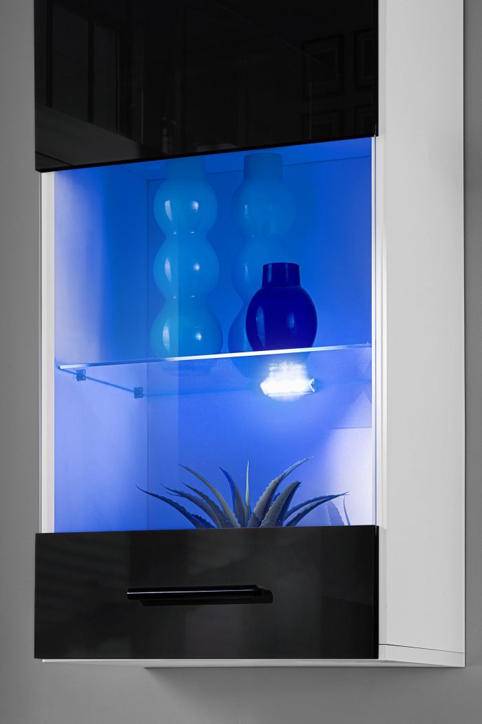 Zestaw Mebli RTV Varallo, Czarny/Biały - obrazek 6