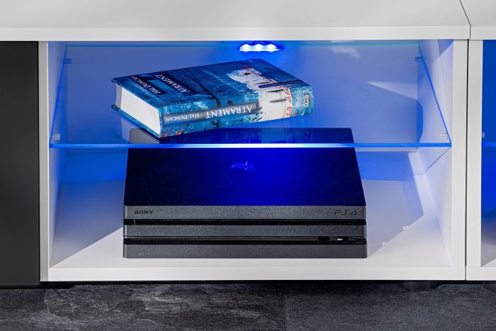 Zestaw Mebli RTV Varallo, Czarny/Biały - obrazek 4