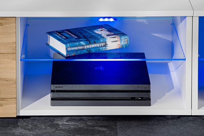 Zestaw Mebli RTV Varallo, Wotan/Biały - obrazek 4