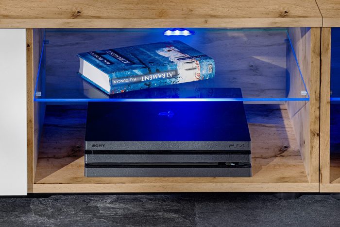 Zestaw Mebli RTV Varallo, Biały/Wotan - obrazek 4