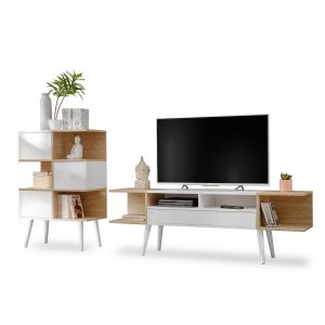 Forio Zestaw do Salonu, biała dąb