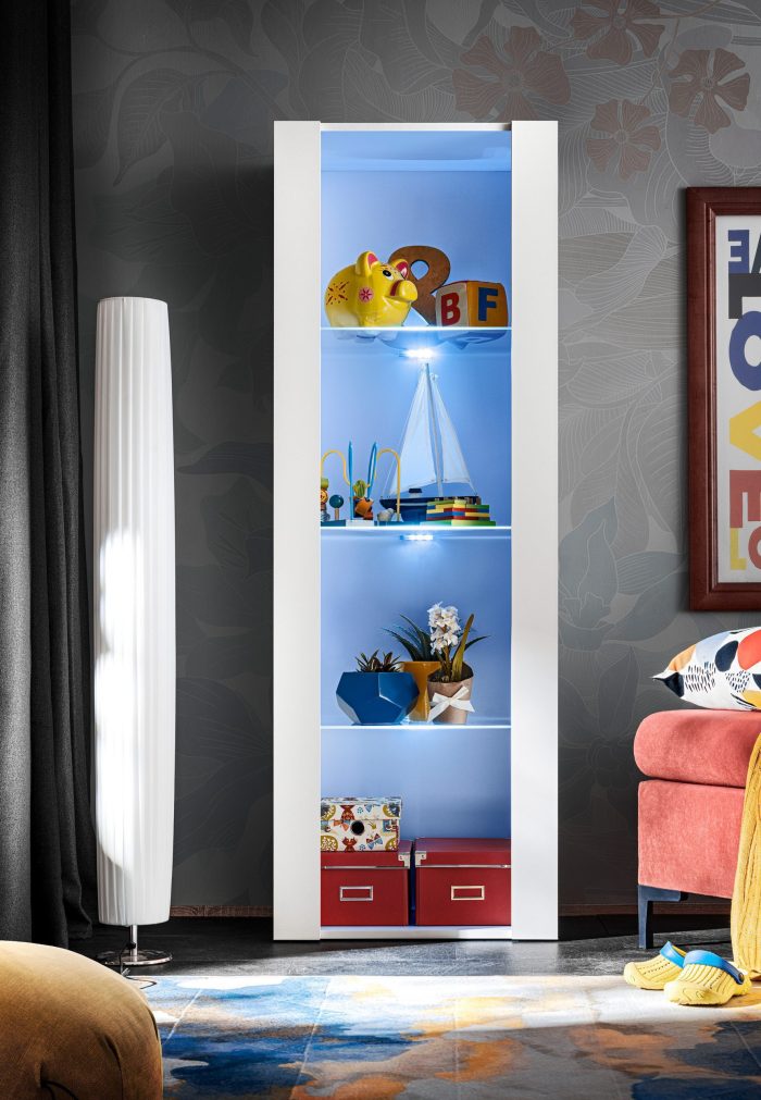 Witryna Tivoli, Biały/Biały Oświetlenie LED RGB - obrazek 8