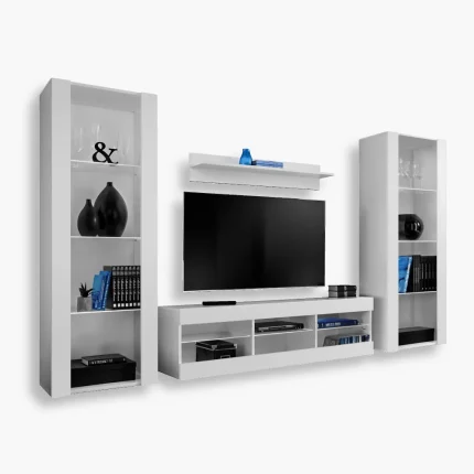 Zestaw Mebli RTV Tivoli Grande, Biały/Biały