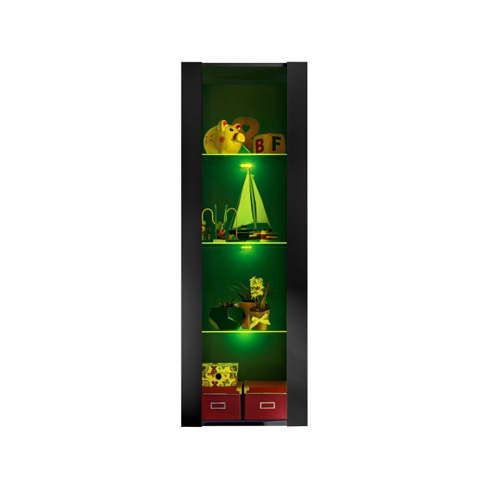 Witryna Tivoli, Czarny/Czarny Oświetlenie LED RGB - obrazek 4