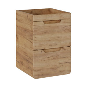 Szafka wisząca pod umywalkę ARVIDA - kolor dębowy - 2 szuflady - 40 x 59 x 41 cm