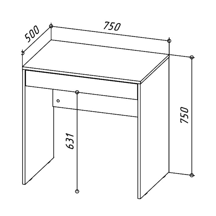 Biurko FORDE - obrazek 3