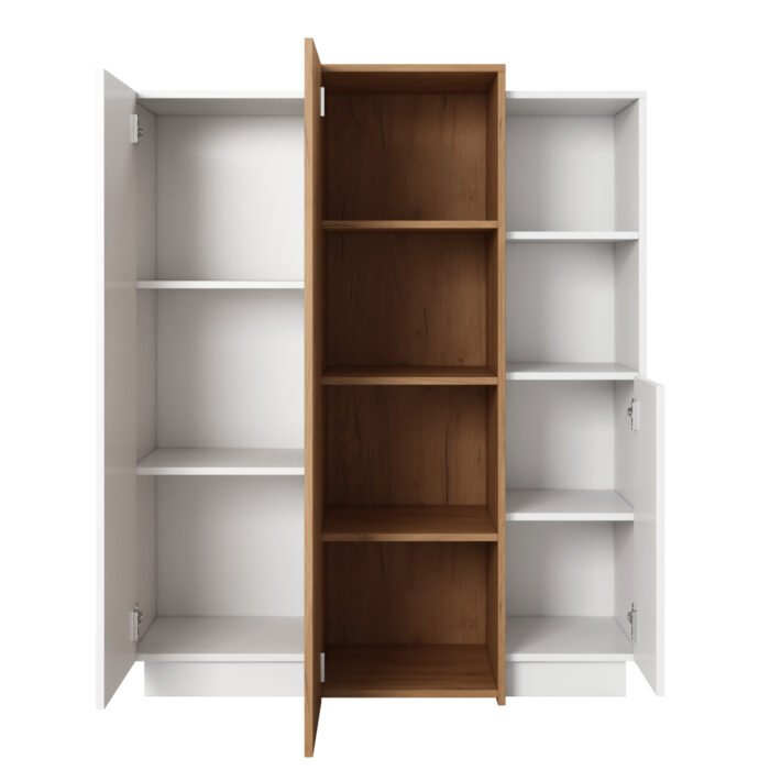 Komoda ETNE KOM1 - Dąb - Biały - Push To Open - obrazek 3