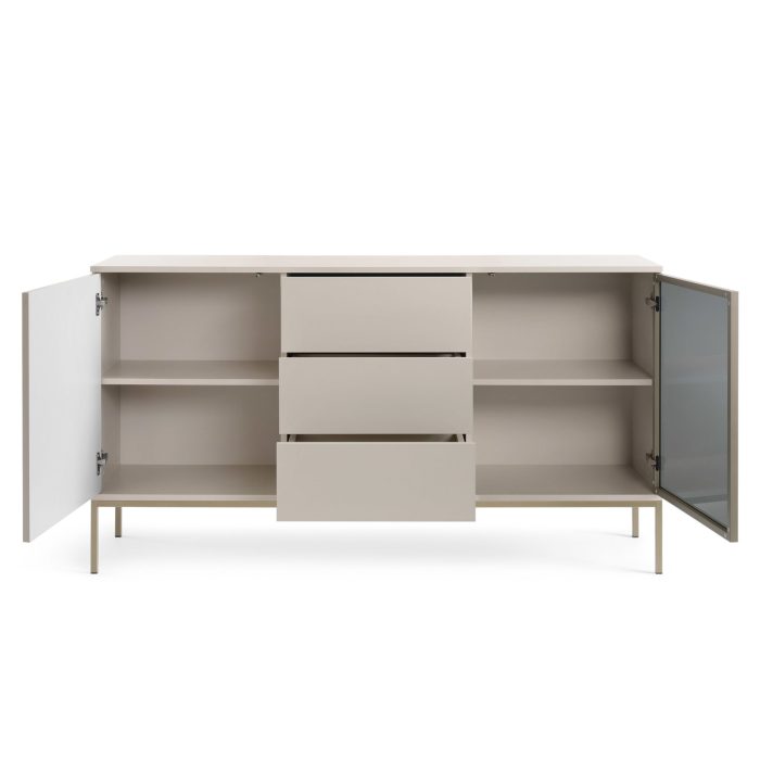 Laval KSZ154 – komoda, kaszmir z lamelami, szerokość 154 cm, wysokość 83 cm, głębokość 39 cm - obrazek 4