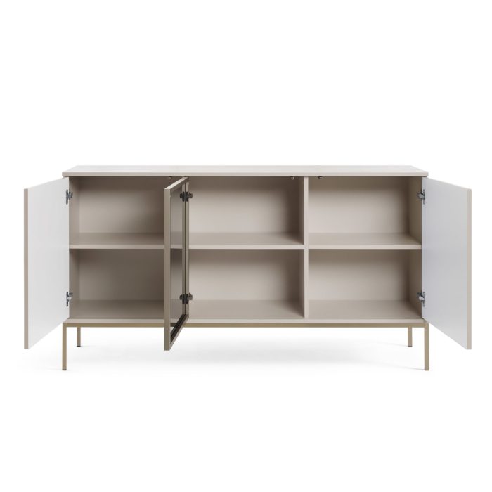 Laval K154 – komoda, kaszmir z lamelami, szerokość 154 cm, wysokość 83 cm, głębokość 39 cm - obrazek 4