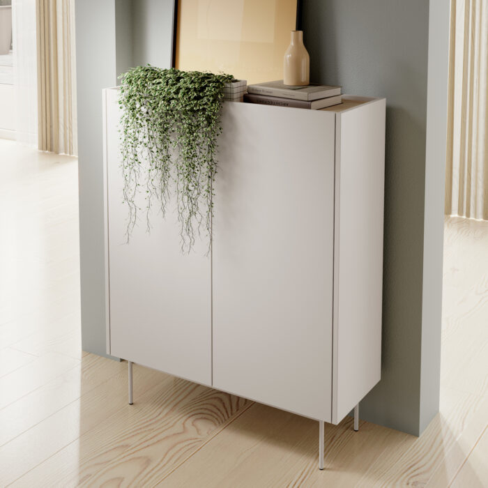 Komoda Kelowna KD97 - Kaszmir, Dąb - Szerokość 97 cm, Wysokość 122 cm, Głębokość 37 cm - obrazek 2