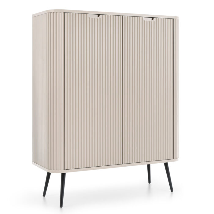 Komoda MORDEN K103 – Kaszmir – Ryflowane Fronty – Szerokość 103 cm, Wysokość 129 cm, Głębokość 39 cm - obrazek 1