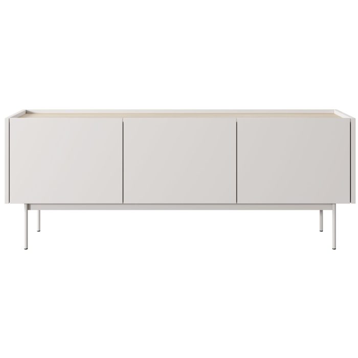 Szafka RTV Kelowna – kaszmir,dąb linea – szerokość 144 cm, wysokość 55 cm, głębokość 37 cm - obrazek 2