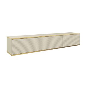 Banff RTV175 MDF – szafka RTV, beżowy mat, dąb artisan, szerokość 175 cm, wysokość 30 cm, głębokość 32 cm