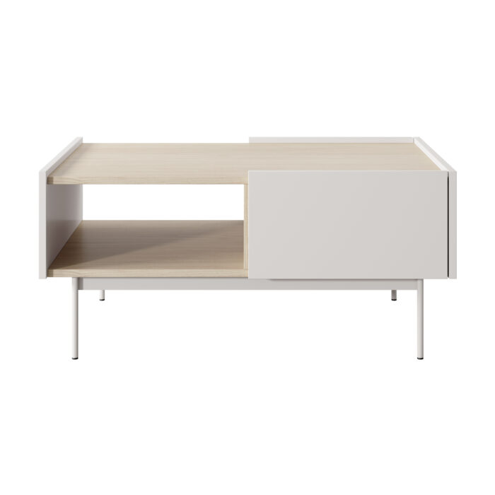 Coffee Table Kelowna - Kashmir, Oak - Two Drawers - Width 97 cm, Height 45 cm, Depth 65 cm - obrazek 7