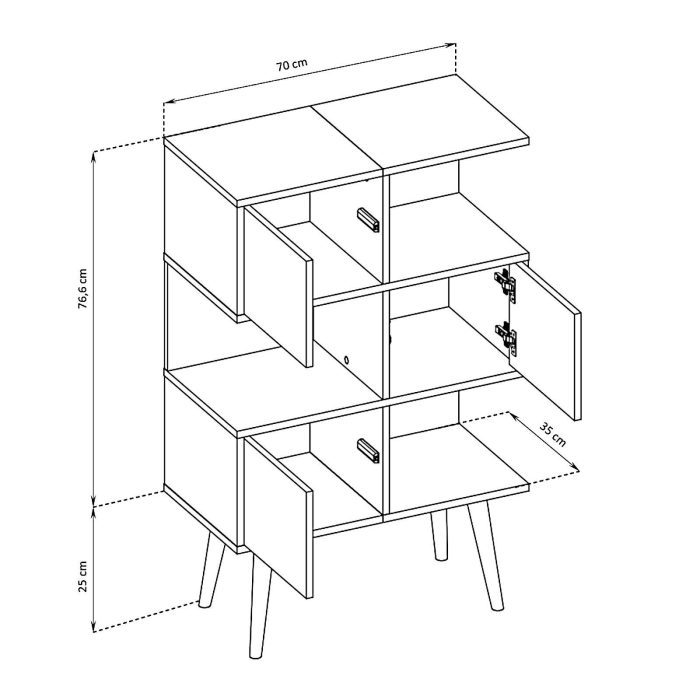 Forio Komoda, biała dąb - obrazek 3
