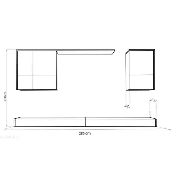Zestaw Mebli RTV do Salonu Imola Grande - obrazek 3